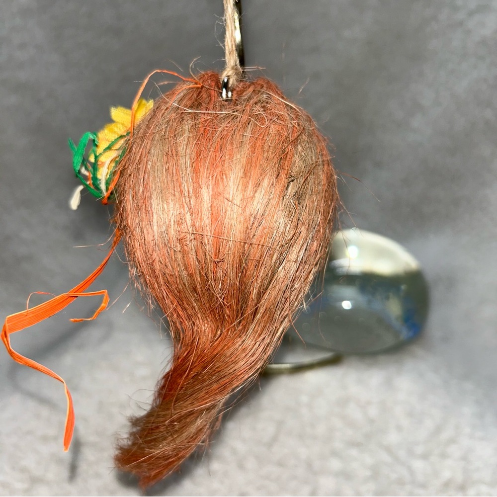 Pier 1 halloween ornament girl with sunflower Crazy Heads 4.5" halloween tree - Picture 3 of 10